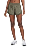 Nike Dri-fit Tempo Running Shorts In 340 Cargo Khaki