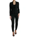 Dolce & Gabbana Black Wool Single Breasted Blazer Coat Jacket In Black
