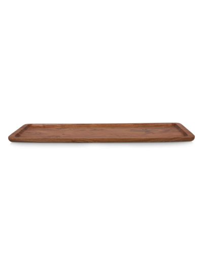 Picnic Time Canape Long Appetizer Serving Tray In Acacia Wood