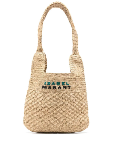 Isabel Marant Small Praia Tote Bag In Nude & Neutrals