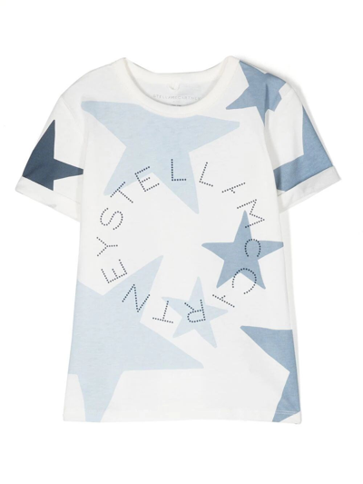 Stella Mccartney Kids' Star Print T-shirt In White