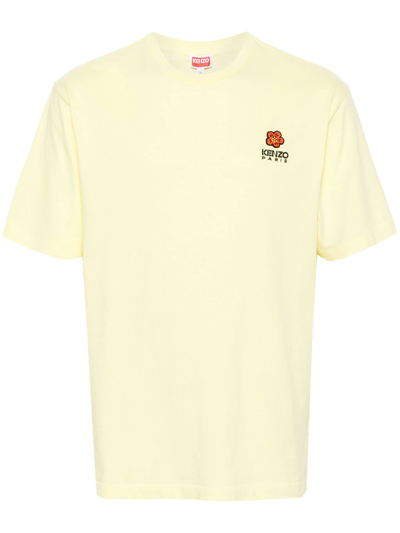 Kenzo Boke Flower Crest Cotton T-shirt In Nude & Neutrals