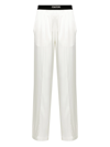 TOM FORD PAJAMA TROUSERS WITH VELVET TRIM