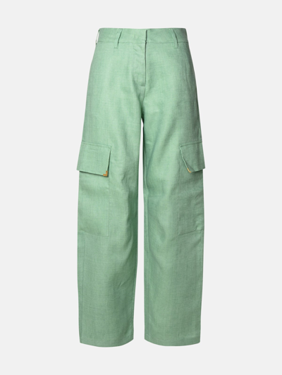 Palm Angels Pantalone In Green