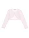 Monnalisa Shaved Crepe Cardigan In Rosa Fairy Tale