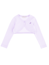 Monnalisa Shaved Crepe Cardigan In Wisteria