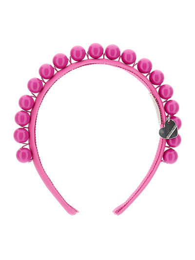 Monnalisa Kids'   Sequinned Hairband In Fuchsia