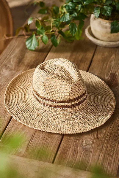 Terrain Raffia Rancher Hat In Brown