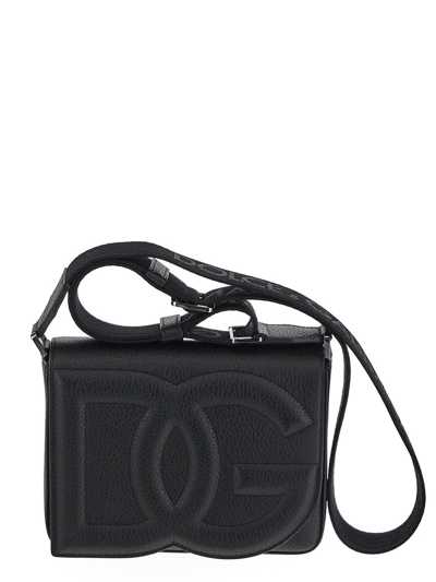 Dolce & Gabbana Medium Logo Bag In Black