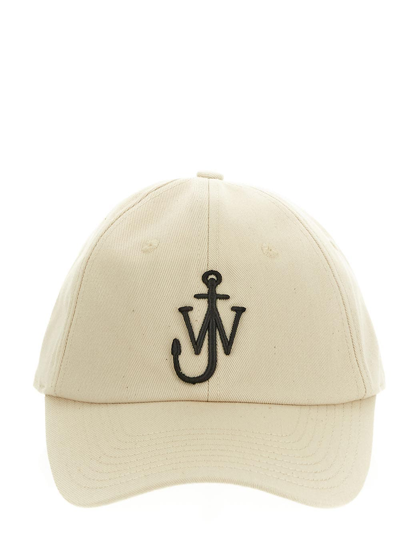 Jw Anderson Cotton Hat In Ivory