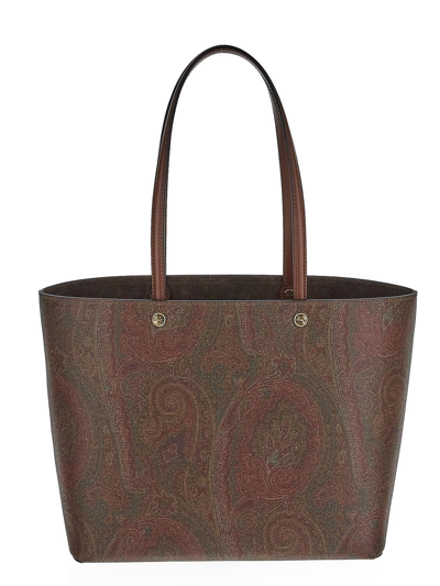 Etro Large Paisley Jacquard Tote Bag