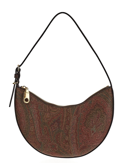 Etro Small  Essential Hobo Bag In Brown