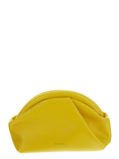 Jw Anderson Bumper Clutch Bag In Yellow