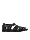 PARABOOT PACIFIC SANDALS IN BLACK