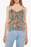 MOTHER THE ROAM FREE FLORAL COTTON CAMISOLE