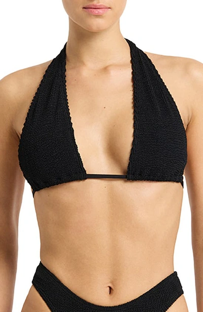 Bondeye Bond-eye Jean Triangle Bikini Top In Black