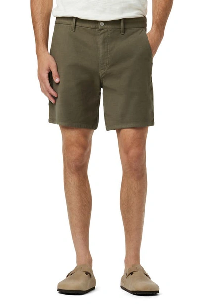 Joe's The Airsoft Slim Straight Leg Terry Chino Shorts In Green
