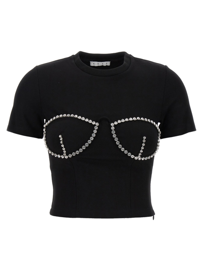 AREA CRYSTAL BUSTIER CUP T-SHIRT