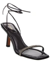 Frame Le Ozzie Ankle Tie Sandal In Black