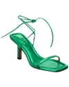 Frame Le Ozzie Ankle Wrap Sandal In Green