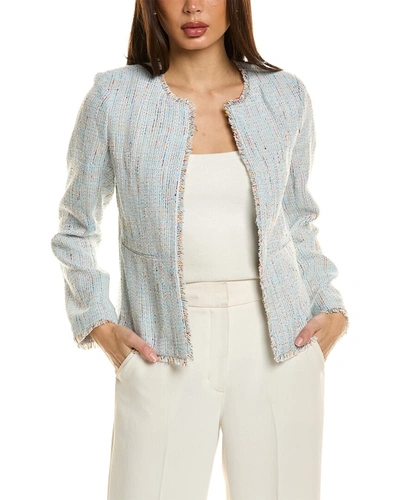 Elie Tahari Women's Gabby Tweed Jacket In Blue