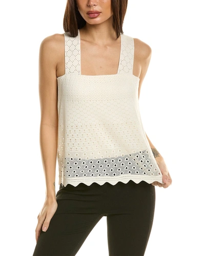 Elie Tahari The Carmen Top In White