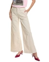 Frame Pixie Bone Wide Leg Tomboy Jean In White