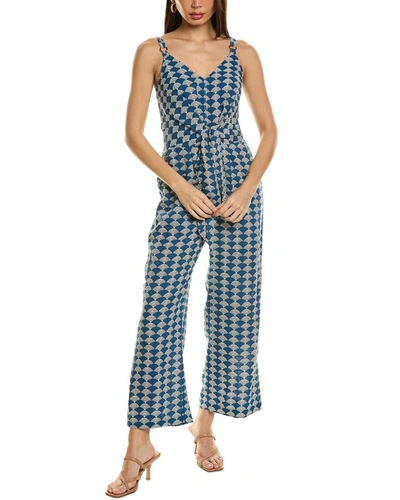 Elie Tahari Women's The Nadine Printed Jumpsuit In Blue