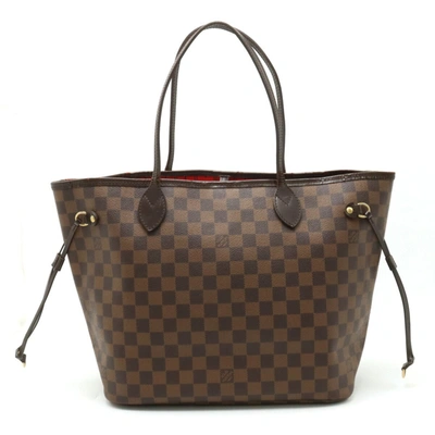 Pre-owned Louis Vuitton Neverfull Canvas Tote Bag () In Brown