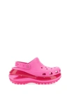 Crocs Classic Mega Crush Clog Rubber Sandals In Pink