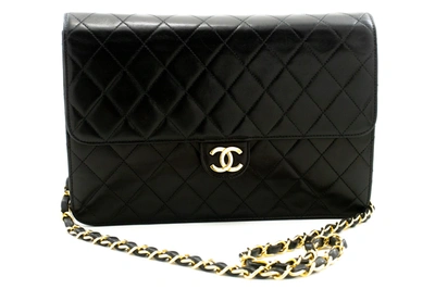 Pre-owned Chanel Cross Leather Shoulder Bag () In Black