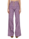 Etro Women Flare Fit Jeans In Lilac