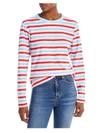CHASER WOMENS COTTON STRIPED PULLOVER TOP