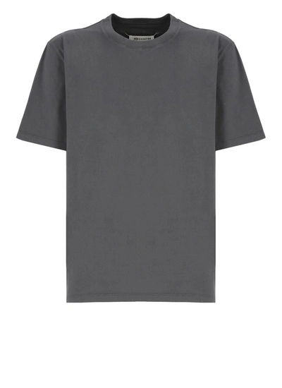 Maison Margiela Man T-shirt Grey Size S Cotton In Black