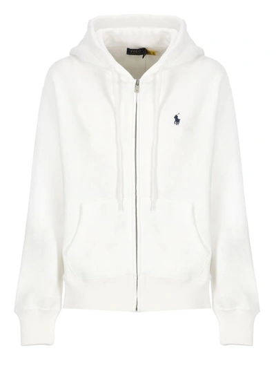 Ralph Lauren Sweatshirt With Pony Logo In White