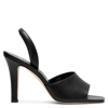 Manolo Blahnik Black Clotilde Heeled Sandals In Blck0015