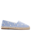 Manolo Blahnik Susille Daisy Chambray Espadrilles