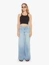 Mother Petites The Lil' Patch Pocket Undercover Sneak California Cruiser Pants In Blue