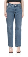 Levi's Levis Womens Multiple Dimensions 501 Straight-leg Mid-rise Jeans