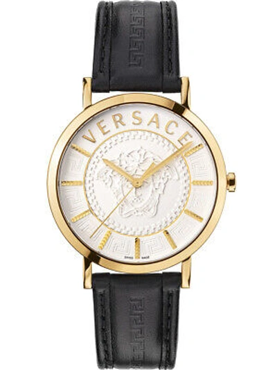 Pre-owned Versace Vej400221 V-essential Mens Watch 40mm 5atm