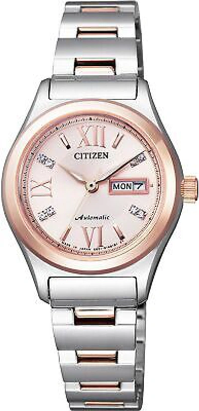 Pre-owned Citizen Collection Pd7166-54w Mechanical Automatic Women's Watch Day/date
