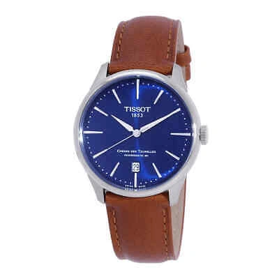 Pre-owned Tissot Hemin Des Tourelles Automatic Blue Dial Men's Watch T139.807.16.041.00