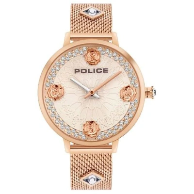 Pre-owned Police Rose Gold Women Watch