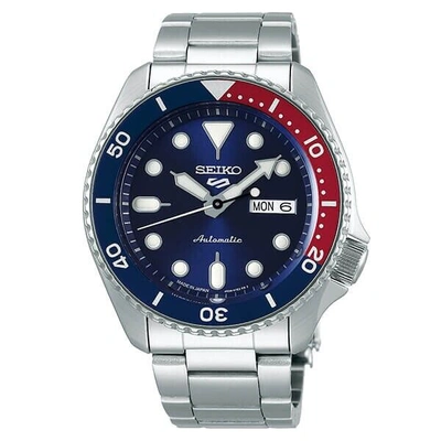 Pre-owned Seiko 5 Sports Sbsa003 Blue Mechanical Automatic Men's Watch In Box
