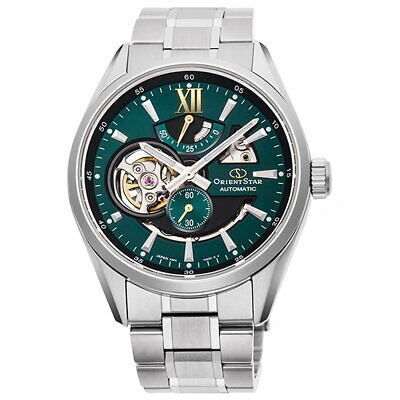 Pre-owned Orient Star Modern Skeleton Rk-av0114e Green Automatic Men's Watch In Box