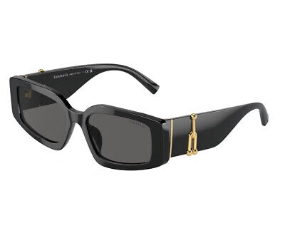Pre-owned Tiffany & Co Tiffany Sunglasses Tf4208u 8001s4 Black Dark Gray Woman