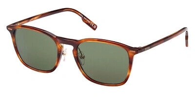 Pre-owned Ermenegildo Zegna Ez0211-h Sunglasses Men Round 52mm & Authentic In Green