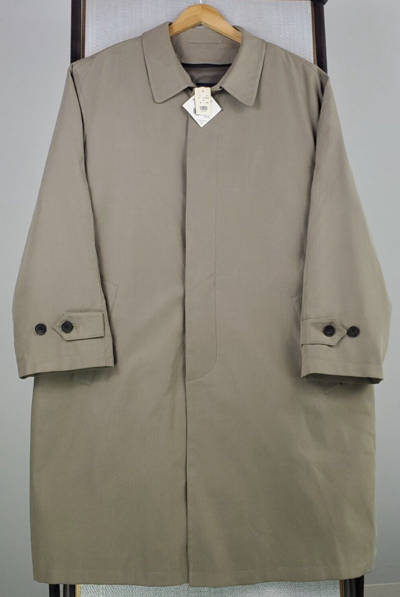 Pre-owned Brooks Brothers Size 2xl 48 Mens Deadstock Overcoat + Zip Wool Liner Khaki In Beige