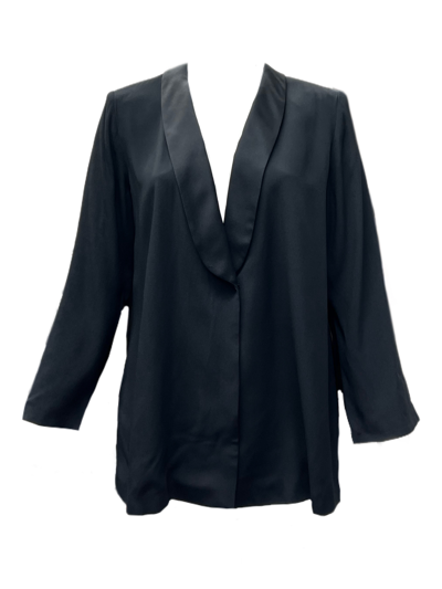 Pre-owned Marina Rinaldi Women's Black Calla Blazer