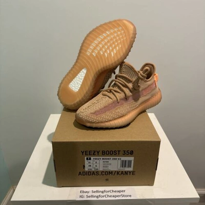 Pre-owned Adidas Originals Adidas Yeezy Boost 350 V2 Clay 2019 Low Sizes 4 4.5 5 5.5 6 6.5 Mens Eg7490 In Brown